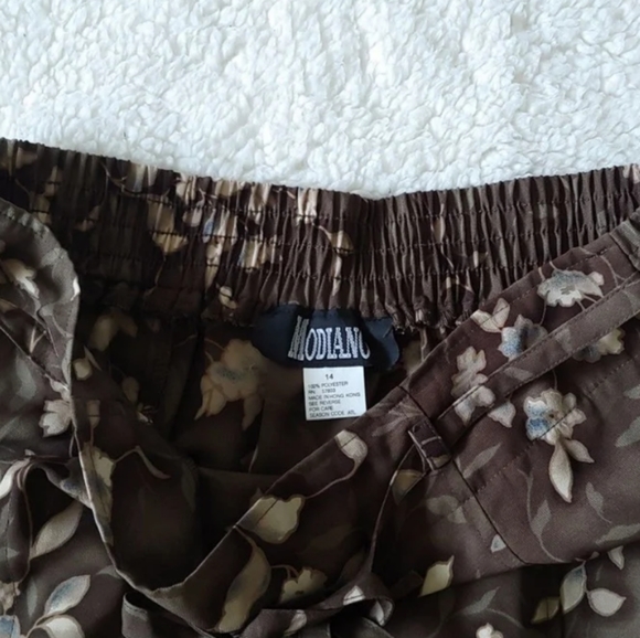 Modiano maxi long skirt size 14 with belt flowers - Picture 6 of 7